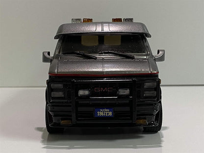 Greenlight Hollywood Series, 84072, Diecast Car, 1983 GMC Vandura A-Team Van, scale 1/24,Black