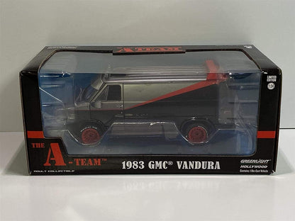 Greenlight Hollywood Series, 84072, Diecast Car, 1983 GMC Vandura A-Team Van, scale 1/24,Black