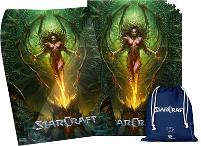 StarCraft II: Kerrigan | 1000 Piece Jigsaw Puzzle | includes Poster and Bag | 68 x 48 | for Adults & Kids Age 14 Years And Up | perfect for Christmas and Birthday Present | Game-Artwork | Premium