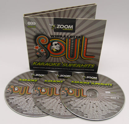 Zoom Karaoke CD+G - Whole Lotta Soul & Motown Superhits - Triple CD+G Karaoke Pack