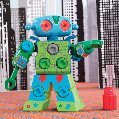 Learning Resources Design & Drill Robot Construction Toy STEM Model Kits Robot Kits Building Toy Gifts for 3 4 5 6 7 Year Old Kids Boys & Girls