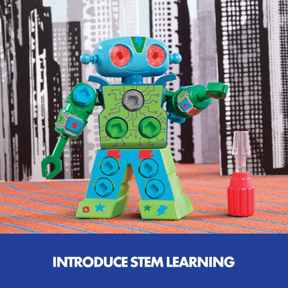 Learning Resources Design & Drill Robot Construction Toy STEM Model Kits Robot Kits Building Toy Gifts for 3 4 5 6 7 Year Old Kids Boys & Girls