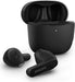 Philips Wireless Earbuds, Adults In Ear without Ear Tips, Super Slim Charging Case, Splash Sweat Resistant, Bluetooth,18 Hours Play Time, Built In Mic, Slim Design, Comfortable Fit, Black TAT2236BK/00