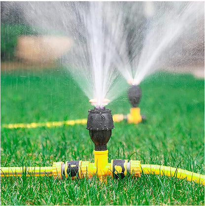 WSCC Sprinkler, 360-degree Automatic Rotating Sprinkler, Green Sprinkler Irrigation Garden Vegetable Field Spray (spray Diameter 16-20m)(Size:20m