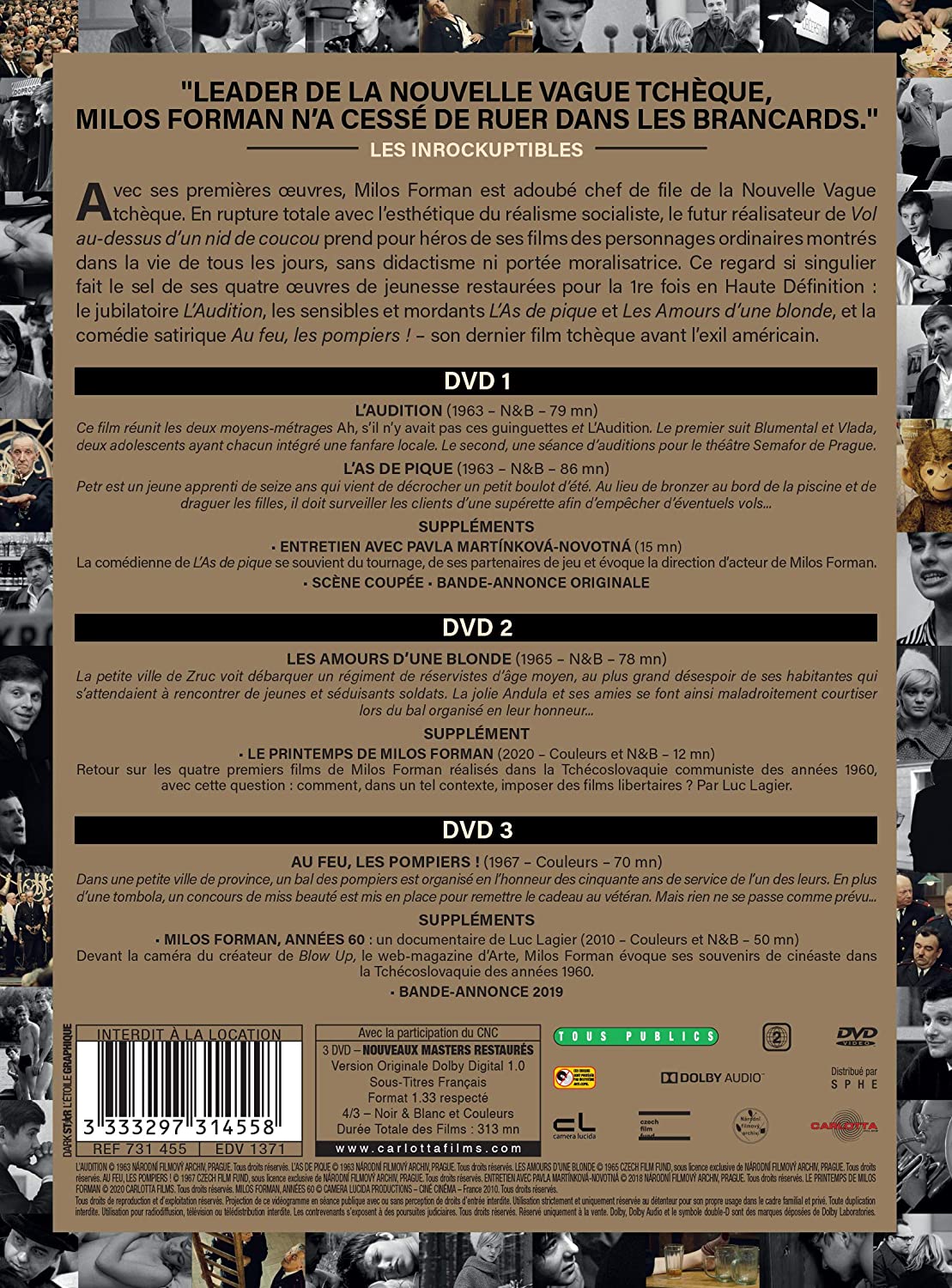 Milos Forman-4 oeuvres de Jeunesse