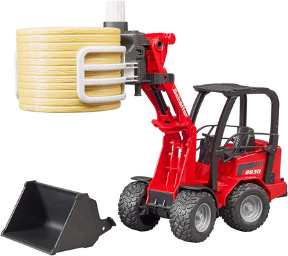 Schaeffer 2630 Compact Loader with Grab and Bale