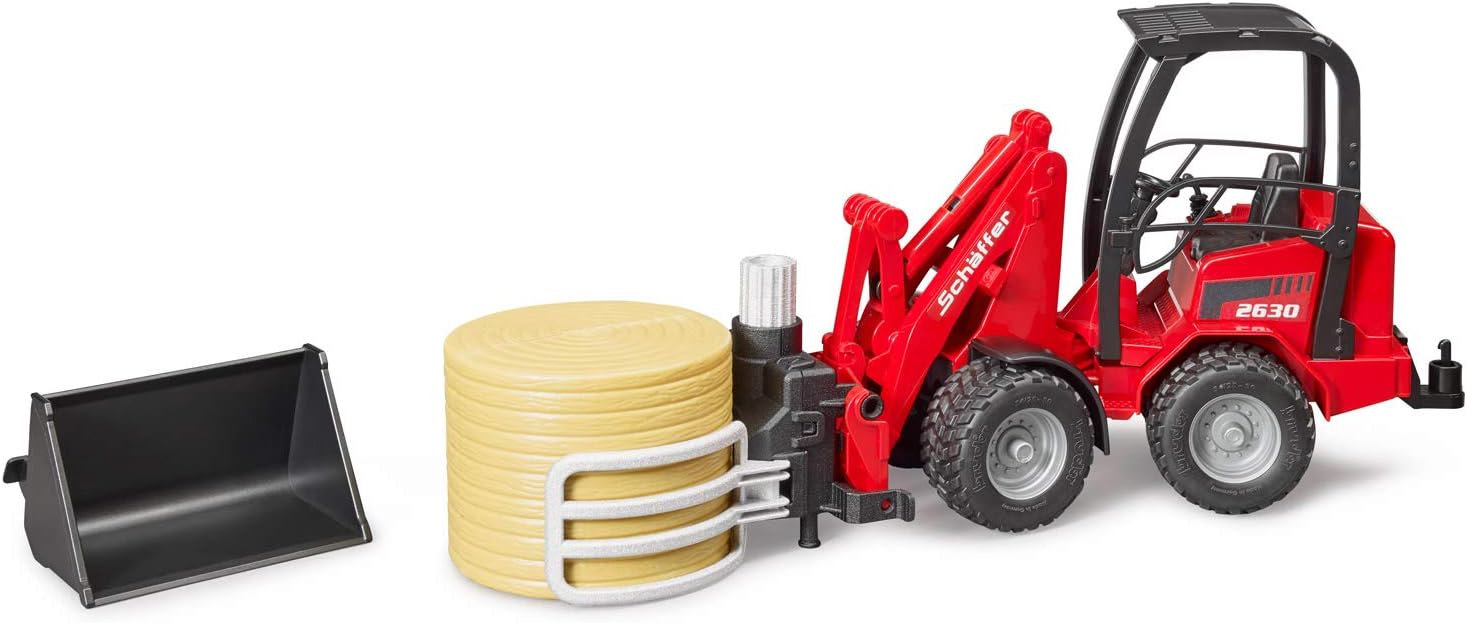 Schaeffer 2630 Compact Loader with Grab and Bale