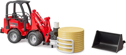 Schaeffer 2630 Compact Loader with Grab and Bale