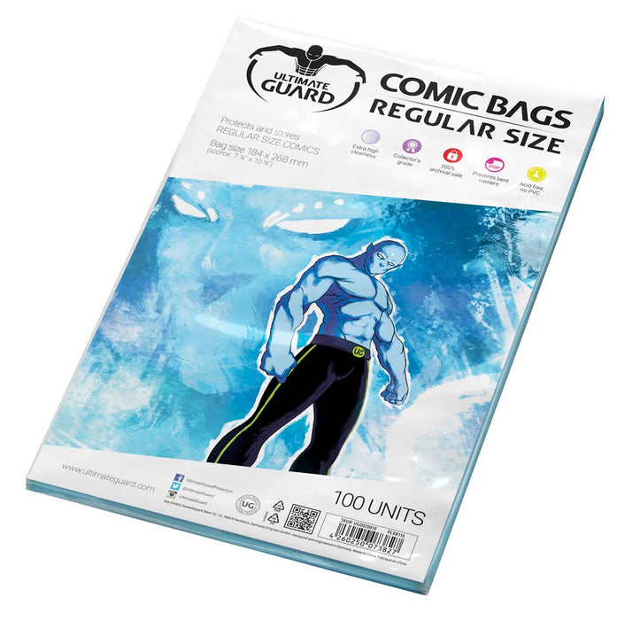 Ultimate Guard Comic Bags (Regular, Transparent