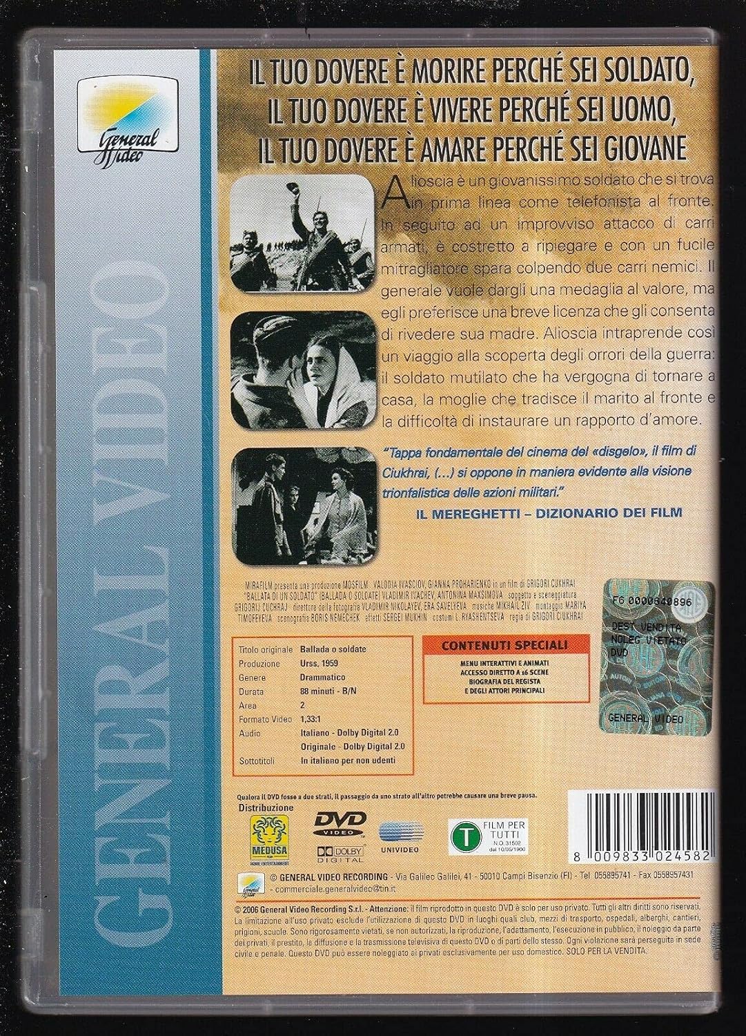 Ballata Di Un Soldato (La) - IMPORT