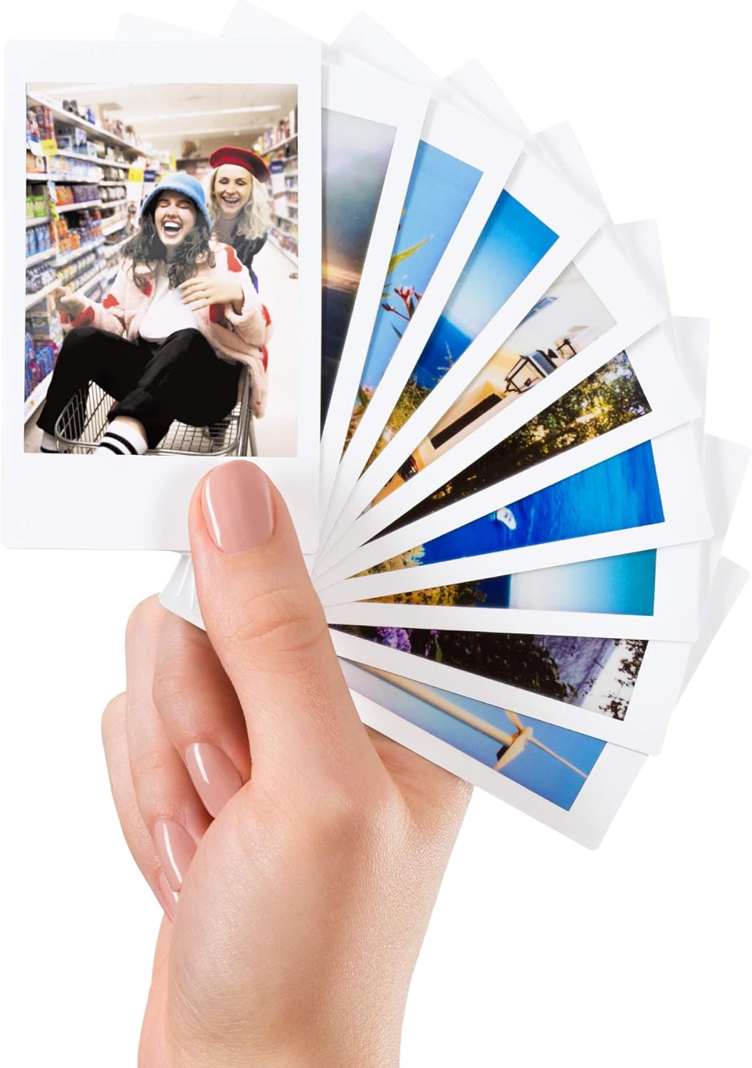 instax mini instant film, white border, 10 shot pack, suitable for all instax mini cameras and printers