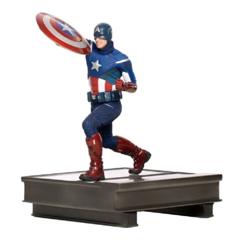Iron Studios 24719-10 Marvel Avengers 1:10 Captain America 2012 BDS Art Scale Endgame, Multicolor