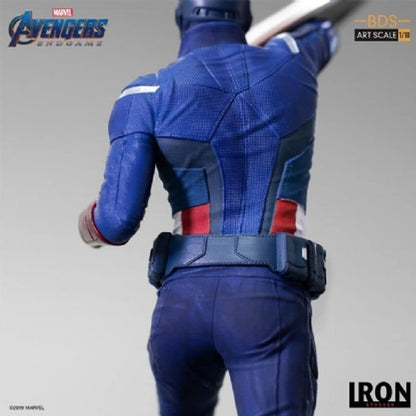Iron Studios 24719-10 Marvel Avengers 1:10 Captain America 2012 BDS Art Scale Endgame, Multicolor