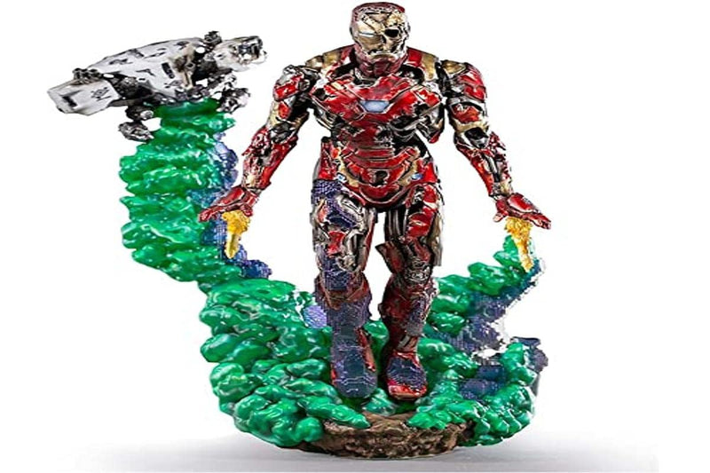 Iron Studios 30920-10 Spider Far From Home BDS Art Scale Deluxe 1/10 Iron Man Illusion 21 cm, Multi-Color