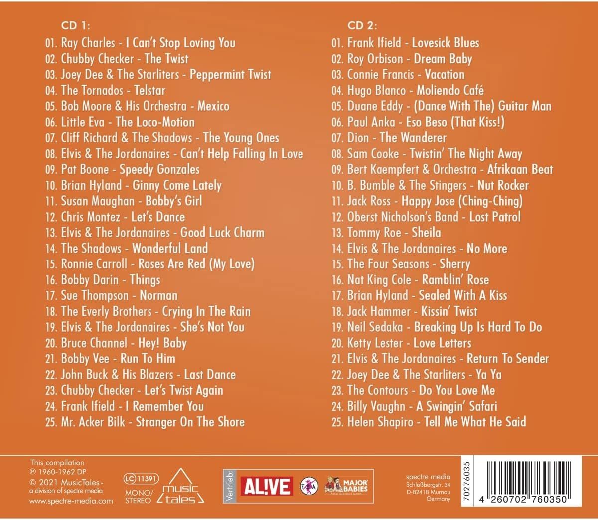 The hits of the year 1962