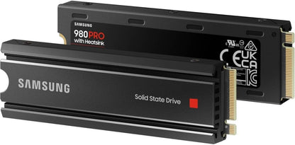Samsung 980 PRO SSD with Heatsink 2TB PCIe Gen 4 NVMe M.2 Internal Solid State Hard Drive, Heat Control, Max Speed, PS5 Compatible,MZ-V8P2T0CW