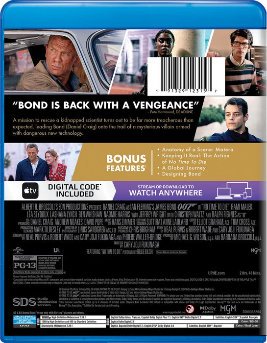 No Time to Die (2021) - 3-Disc Collector's Edition Blu-ray + DVD + Digital
