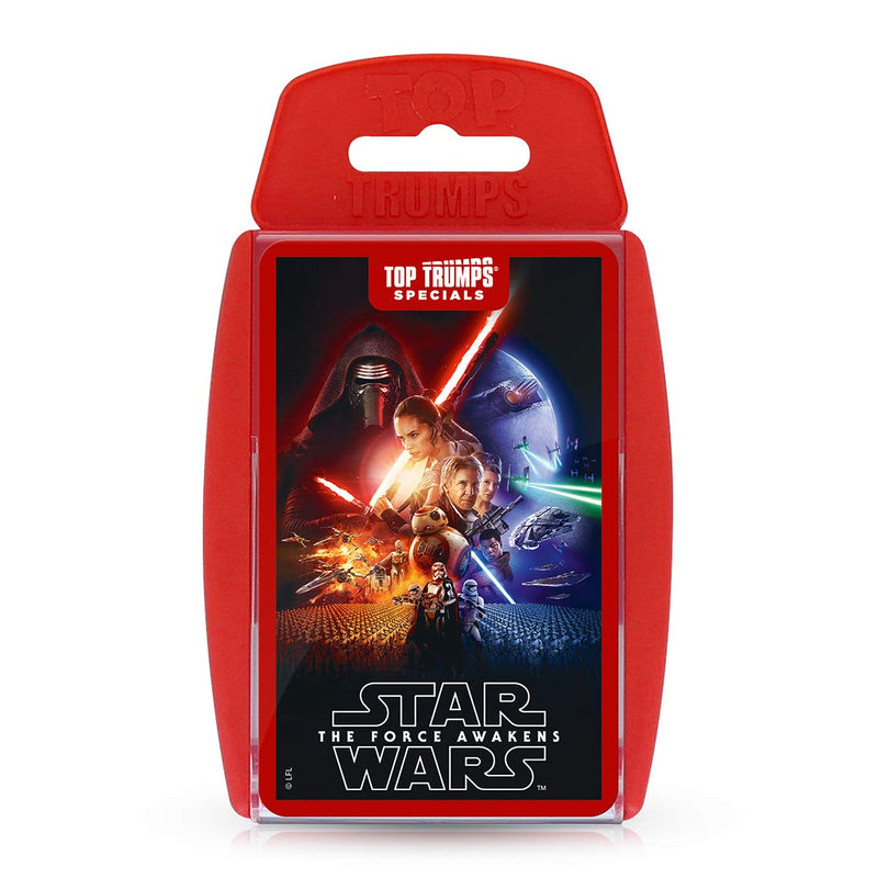 Top Trumps Star Wars Episodio VII El Despertar de la Fuerza Especiales Juego de Cartas, Juega con Chewbacca, Finn, Kylo REN, The Resistance y Rey, Regalos educativos y Juguetes para niños y niñas a