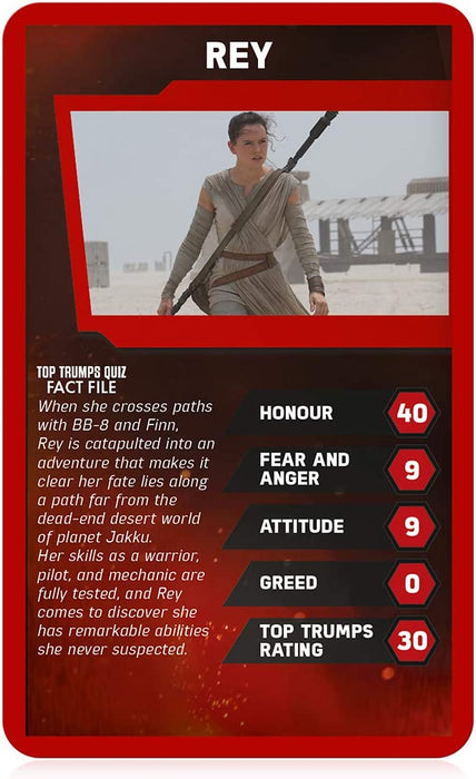 Top Trumps Star Wars Episodio VII El Despertar de la Fuerza Especiales Juego de Cartas, Juega con Chewbacca, Finn, Kylo REN, The Resistance y Rey, Regalos educativos y Juguetes para niños y niñas a