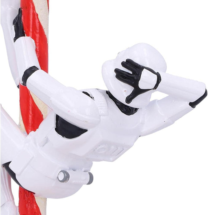 Nemesis Now Stormtrooper Décoration de Noël à Suspendre en Forme de Canne à Sucre d'orge Blanc 12 cm