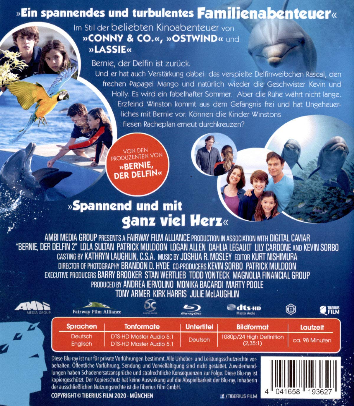 KIRK HARRIS - BERNIE, DER DELFIN 2 - EIN SOMMER VOLLER ABENTEUER