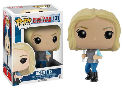 Funko Pop! - Bobble: Marvel: Captain America CW: Agent 13 (7232)