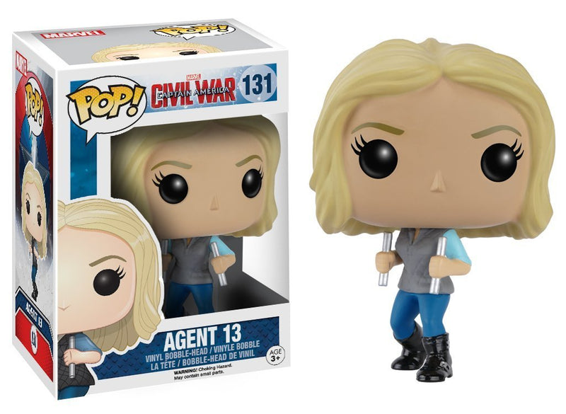 Funko Pop! - Bobble: Marvel: Captain America CW: Agent 13 (7232)