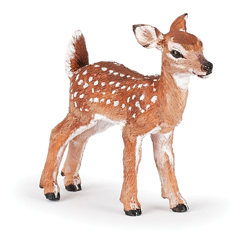 PAPO Wild Animal Kingdom White-tailed Fawn Toy Figure, Brown (50219)