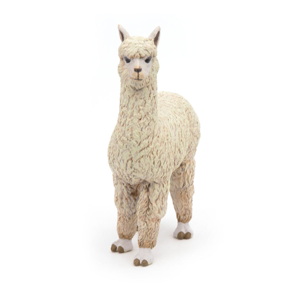 PAPO Wild Animal Kingdom Alpaca Toy Figure, White (50250)