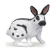 PAPO Farmyard Friends English Spot Papillon Rabbit Toy Figure, Black/White (51025)