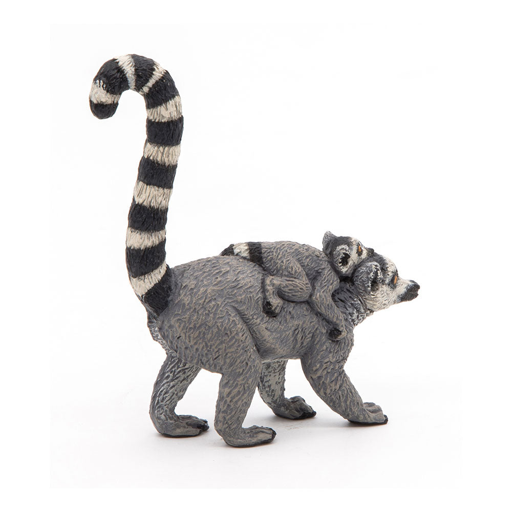 PAPO Wild Animal Kingdom Lemur and Baby Toy Figure, Multi-colour (50173)