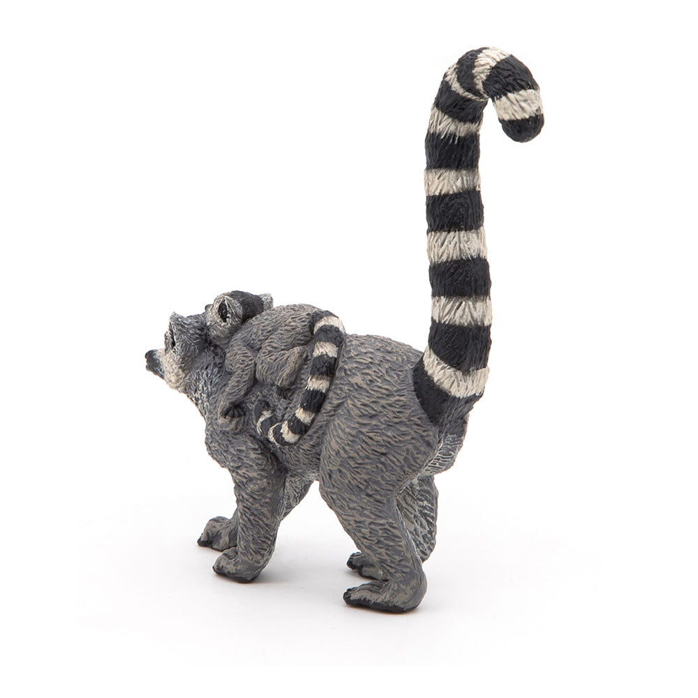 PAPO Wild Animal Kingdom Lemur and Baby Toy Figure, Multi-colour (50173)