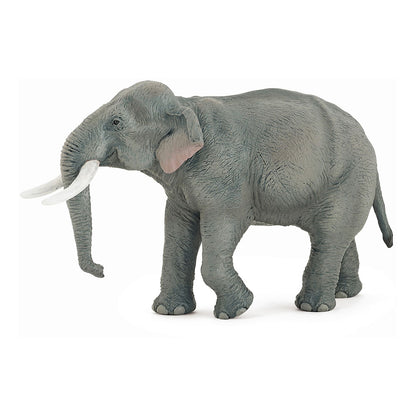 PAPO Wild Animal Kingdom Asian Elephant Toy Figure, Grey (50131)