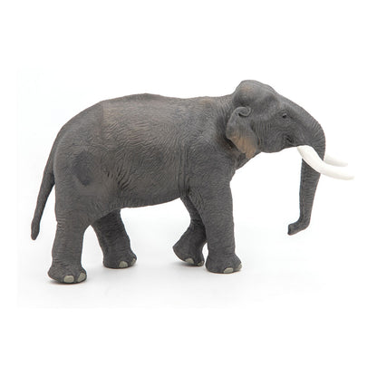PAPO Wild Animal Kingdom Asian Elephant Toy Figure, Grey (50131)