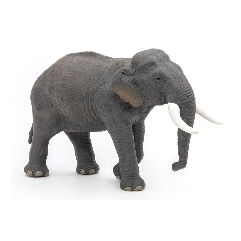PAPO Wild Animal Kingdom Asian Elephant Toy Figure, Grey (50131)
