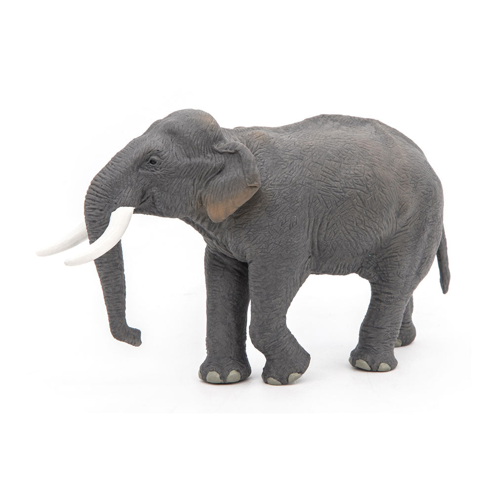 PAPO Wild Animal Kingdom Asian Elephant Toy Figure, Grey (50131)