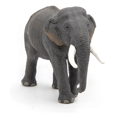 PAPO Wild Animal Kingdom Asian Elephant Toy Figure, Grey (50131)