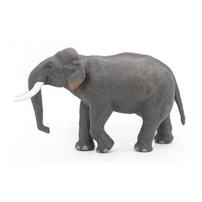 PAPO Wild Animal Kingdom Asian Elephant Toy Figure, Grey (50131)