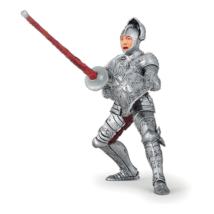 PAPO Fantasy World Knight in Armour Toy Figure, Silver (39798)