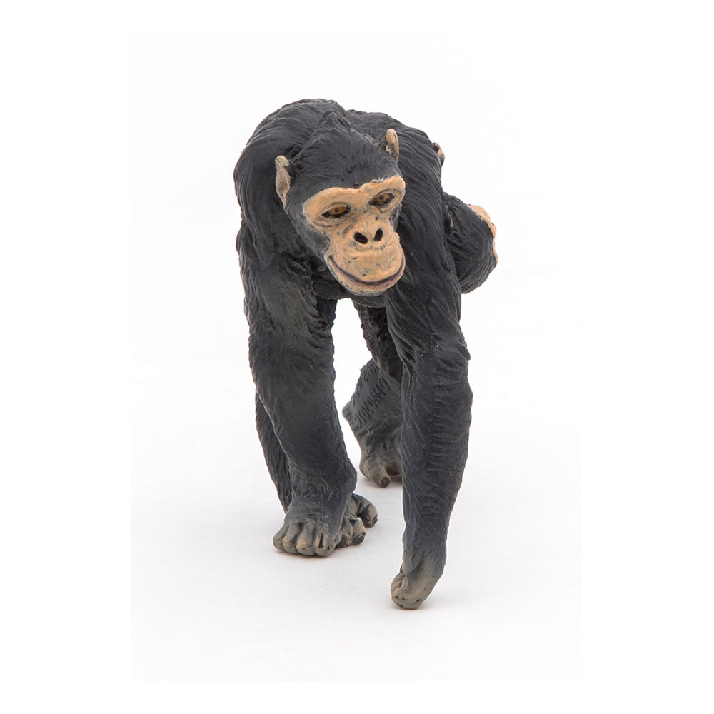 PAPO Wild Animal Kingdom Chimpanzee and Baby Toy Figure, Black (50194)