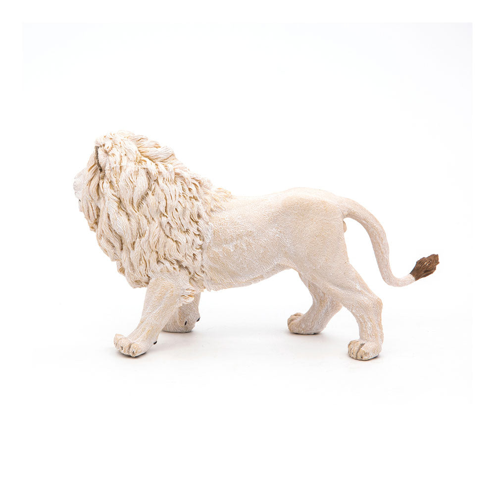PAPO Wild Animal Kingdom White Lion Toy Figure, White (50074)