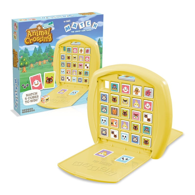 Top Trumps Match Animal Crossing - Juego De Mesa, Juegos Infantiles, Conecta 5 Dados Iguales En Tu Propio Tablero, Juego De Memoria 4 Años, Para 2 Jugadores