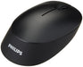 PHILIPS Wireless Mouse SPK7407B - Wireless Connection 2.4GHz + Bluetooth 3.0/5.0, 4 Buttons, 1600 PPP Optical Sensor, Ergonomic for Left and Right Handed