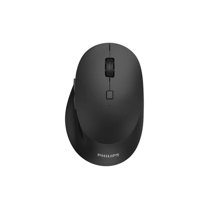 PHILIPS SPK7607B/00 Wireless Mouse, 2.4GHz+BT3.0+BT5.0 - Black