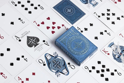 Bicycle Odyssey Playing Cards, 1 Deck, Air Cushion Finish, Professional, Superb Handling & Durability, Black,blue