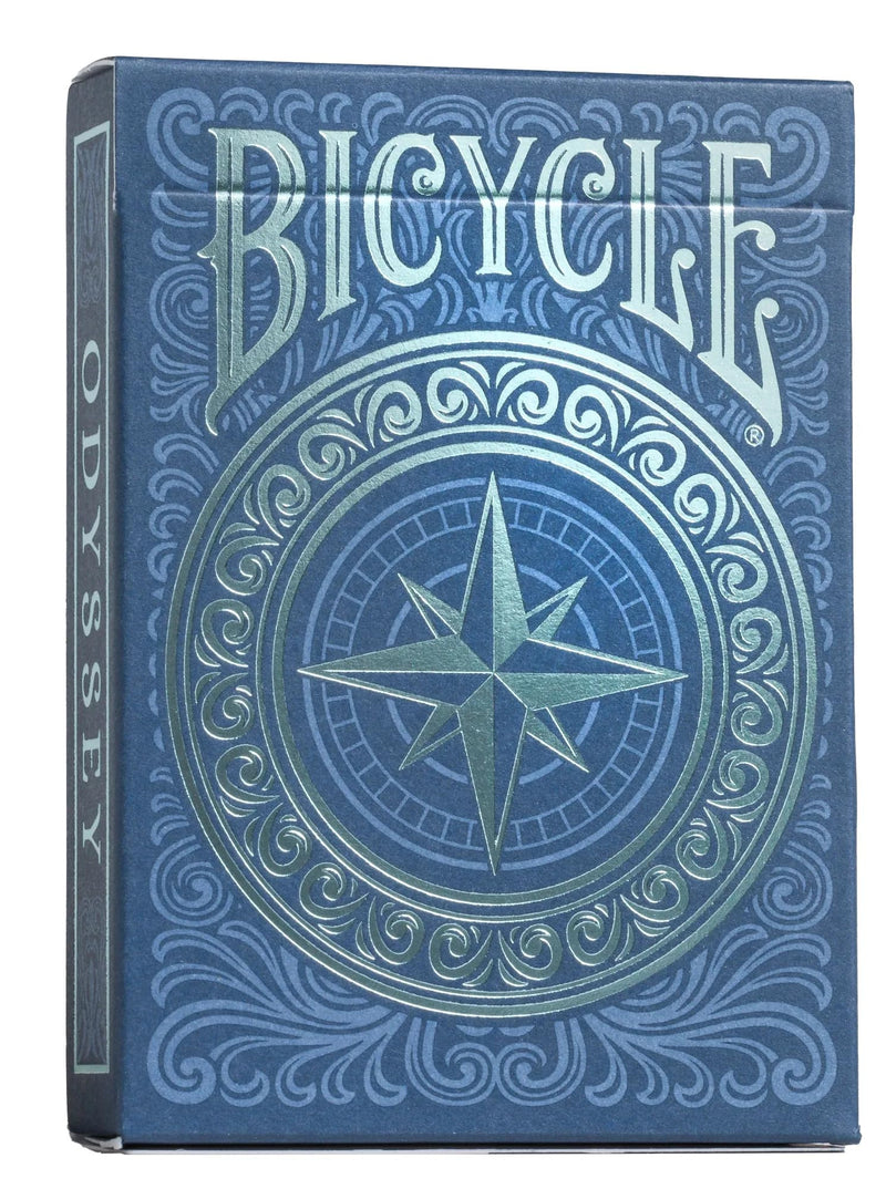 Bicycle Odyssey Playing Cards, 1 Deck, Air Cushion Finish, Professional, Superb Handling & Durability, Black,blue