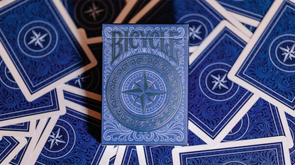 Bicycle Odyssey Playing Cards, 1 Deck, Air Cushion Finish, Professional, Superb Handling & Durability, Black,blue