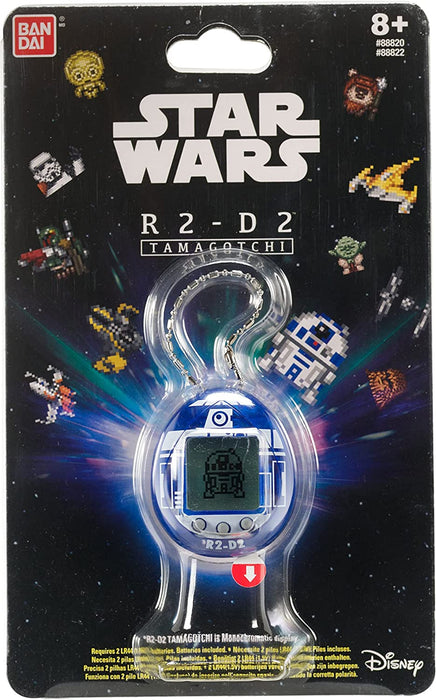 TAMAGOTCHI 88822 Star Wars R2D2 Virtual Pet Droid with Mini-Games, Animated Clips, Extra Modes and Key Chain, Multicolour