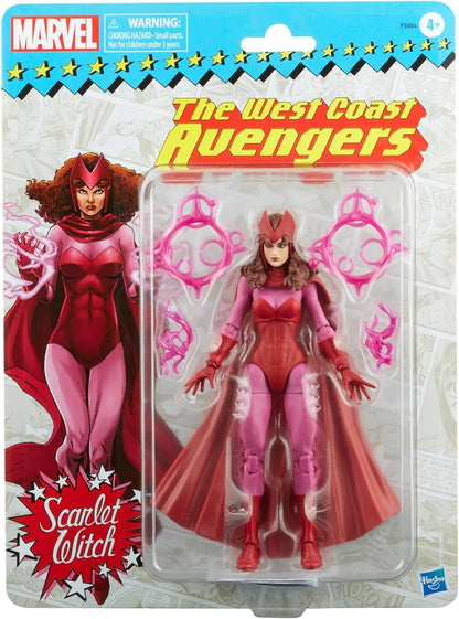 Marvel Legends Series Scarlet Witch 6-inch Retro Packaging Action Figure Toy, 4 Accessories
