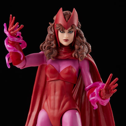 Marvel Legends Series Scarlet Witch 6-inch Retro Packaging Action Figure Toy, 4 Accessories